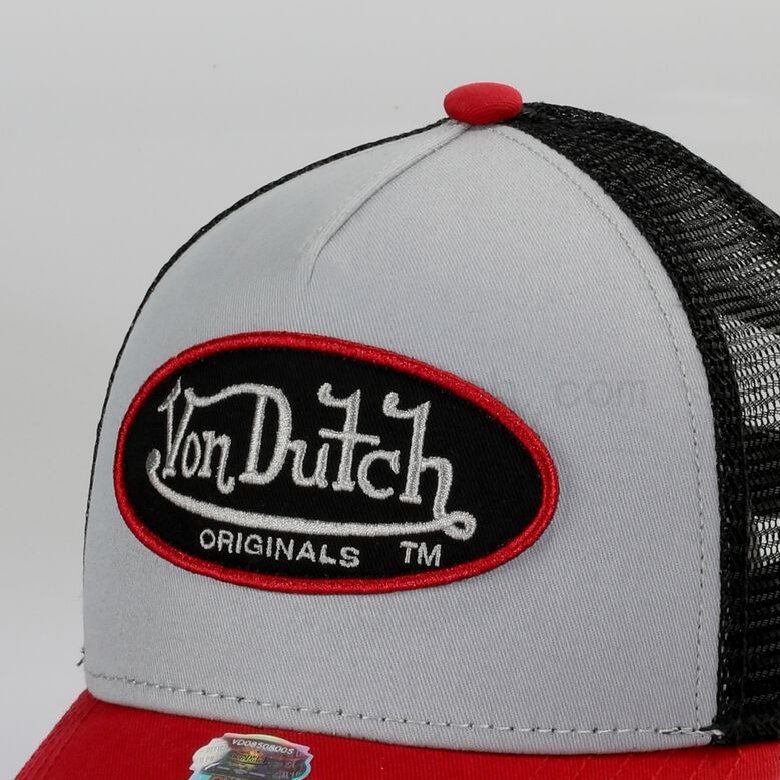 (image for) Bevorzugt Von Dutch Originals -Trucker Boston Cap, grey/black F0817888-01237